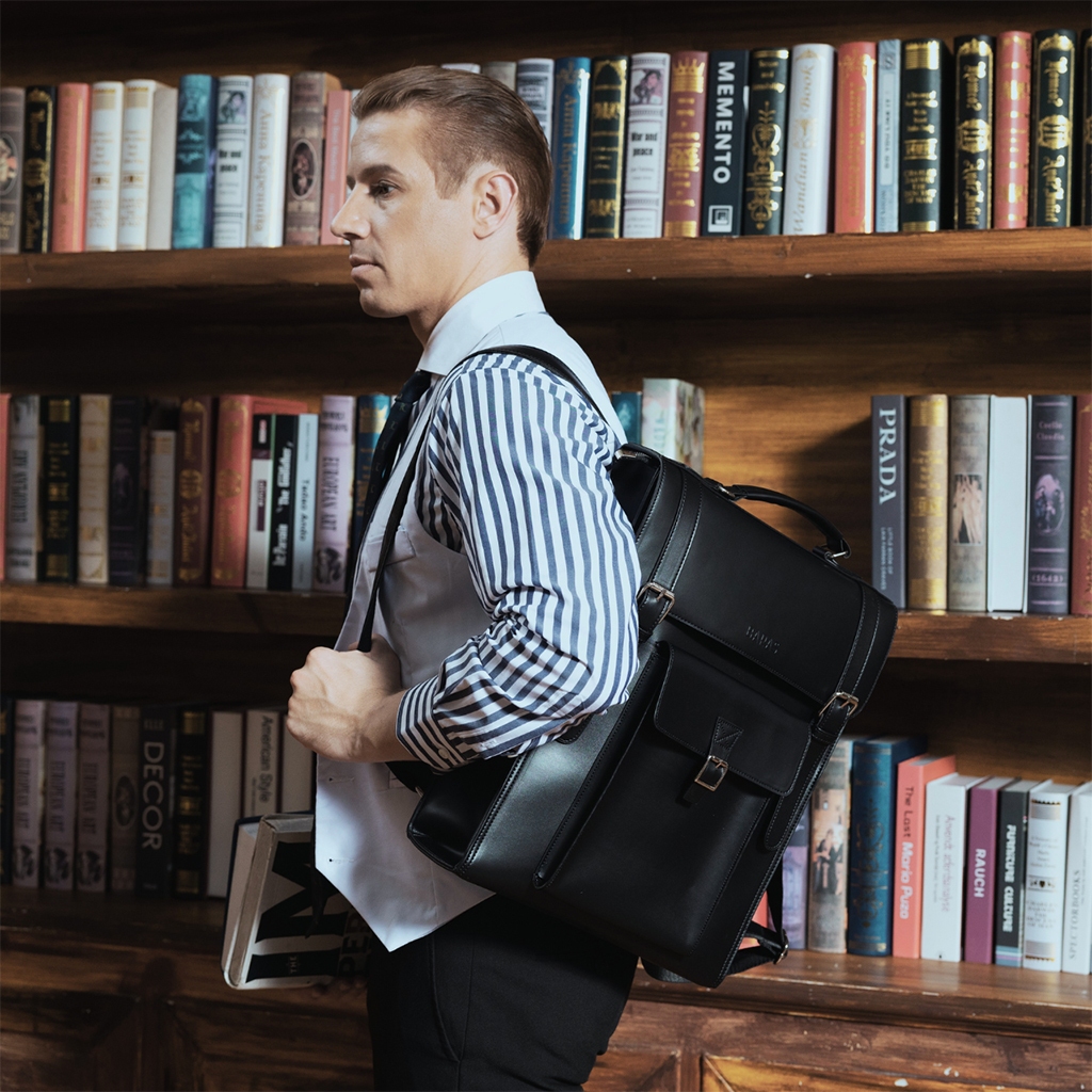 Balo da thời trang nam nữ Finn Backpack - BARAS VIETNAM - Balo da nam