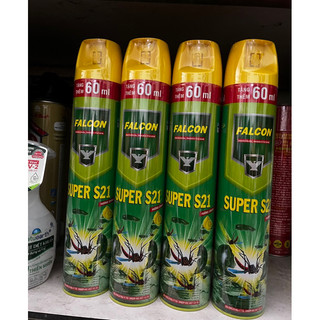 BÌNH XỊT MUỖI FALCON HƯƠNG CHANH 600ml TẶNG THÊM 60ml