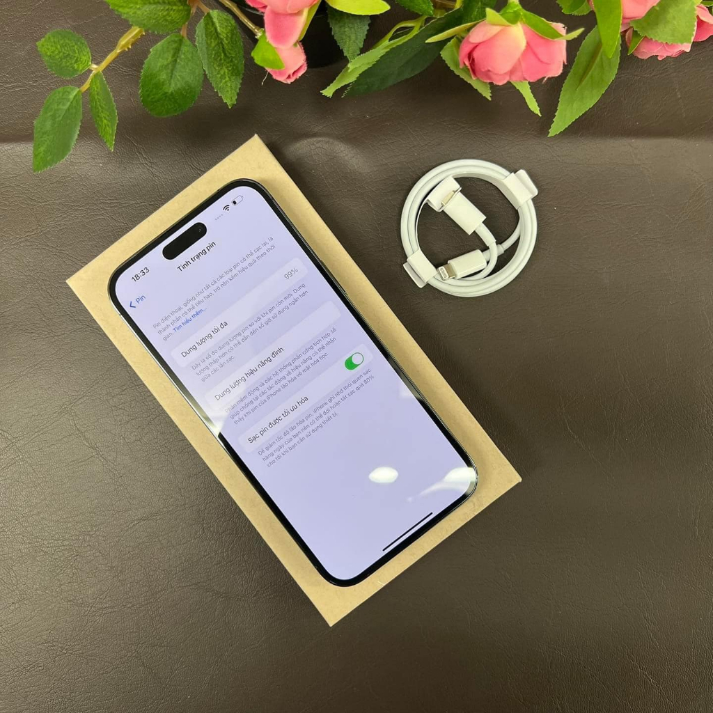 Điện Thoại l/p 14p.r.o.m.a.x 512gb ngoại hình đẹp pin 100% nguyên zin, bh 12 tháng
