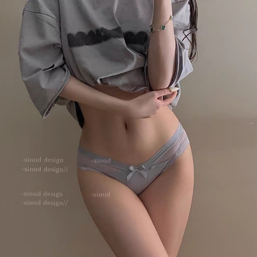 Quần lót nữ cạp chéo sexy chất cotton phối ren mềm mại THE CELYNBRA - QL12