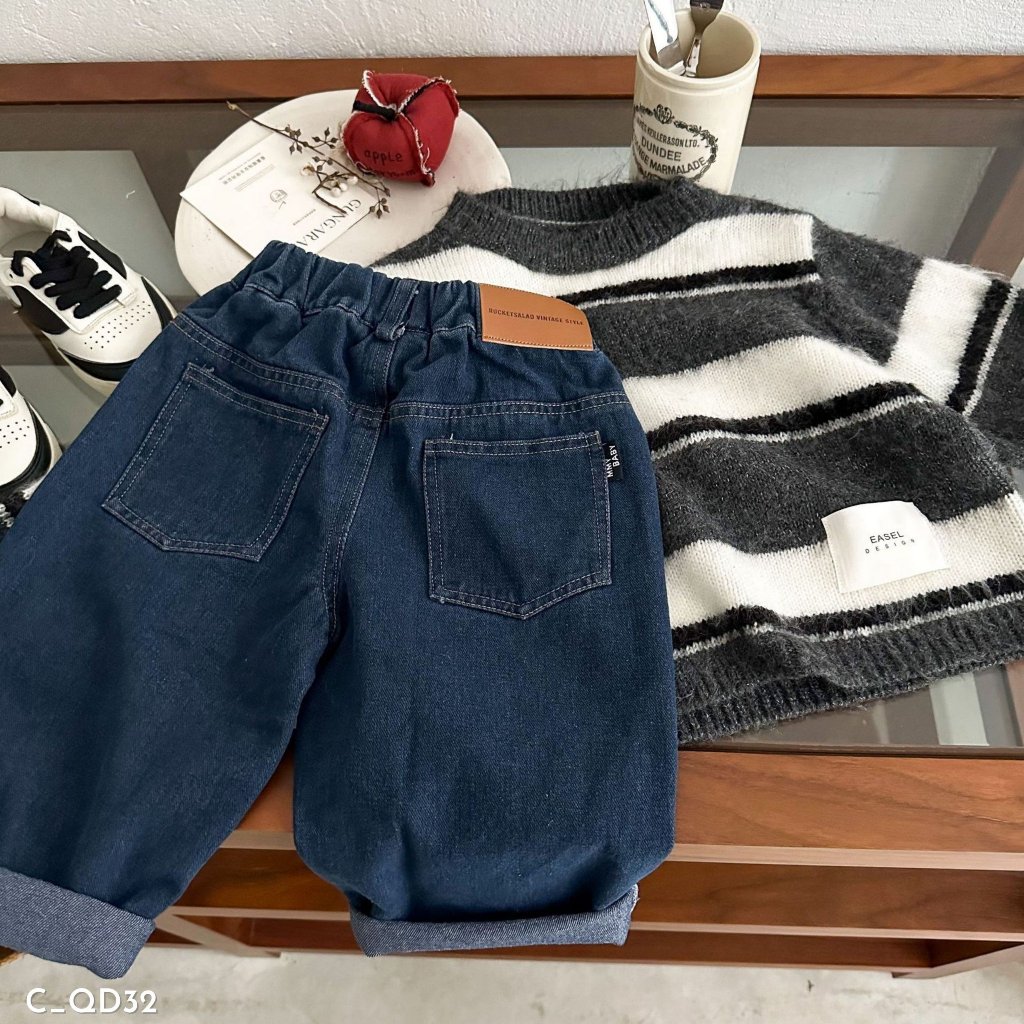 Quần Jeans cho bé trai EMBES KIDS, quần Jean cho bé 11kg đến 31kg