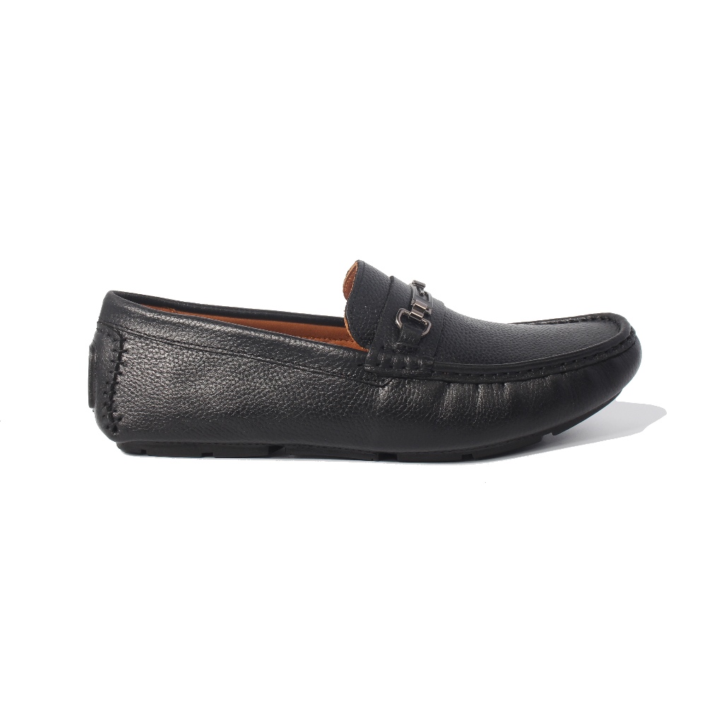 Giày Lười Nam BANULI C4ML2T0 (Black, Genuine Leather, Authentic Brand)