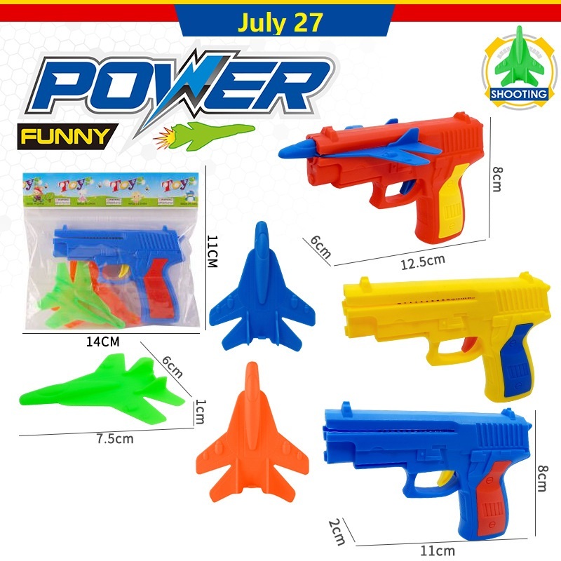 Súng Phóng Máy Bay, Súng bắn máy bay bằng nhựa - an toàn cho bé