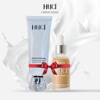 Combo 2 sữa rửa mặt và tinh chất giảm mụn, sẹo rỗ - huci