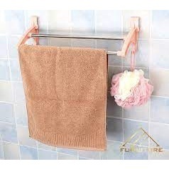 Miếng Dán Kệ Nhựa Vuông Thay Thế Kệ Dán Tường Nhà Tắm, Nhà Bếp, Khay Xà Bông Hình Chữ U Đa Năng