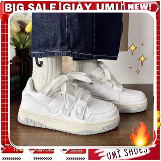  Giày thể thao nữ đế bằng mã BBAU da vải canvas mềm bata mới hot phong cách retro ulzzang đẹp cá tính thời trang