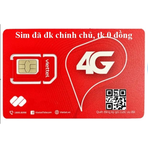 Sim Viettel 4G dùng cho đồng hồ  thông minh định vị trẻ em Q12, Z66,Y31, Y92...