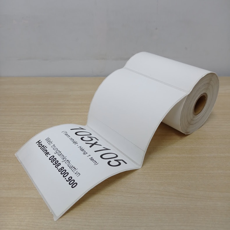 Decal tem nhiệt 105x105 in nhãn, in vận đơn