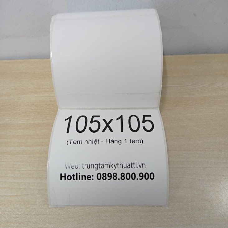 Decal tem nhiệt 105x105 in nhãn, in vận đơn
