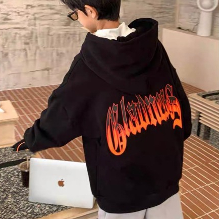 Áo hoodie bé trai Con Xinh phom rộng nỉ hình in FIRE-G cho bé từ 14kg đến 48kg