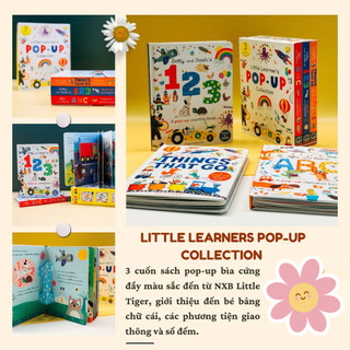 Little Learners Pop-Up Collection 3 Books Box Set Đồ dạng 3D cho bé