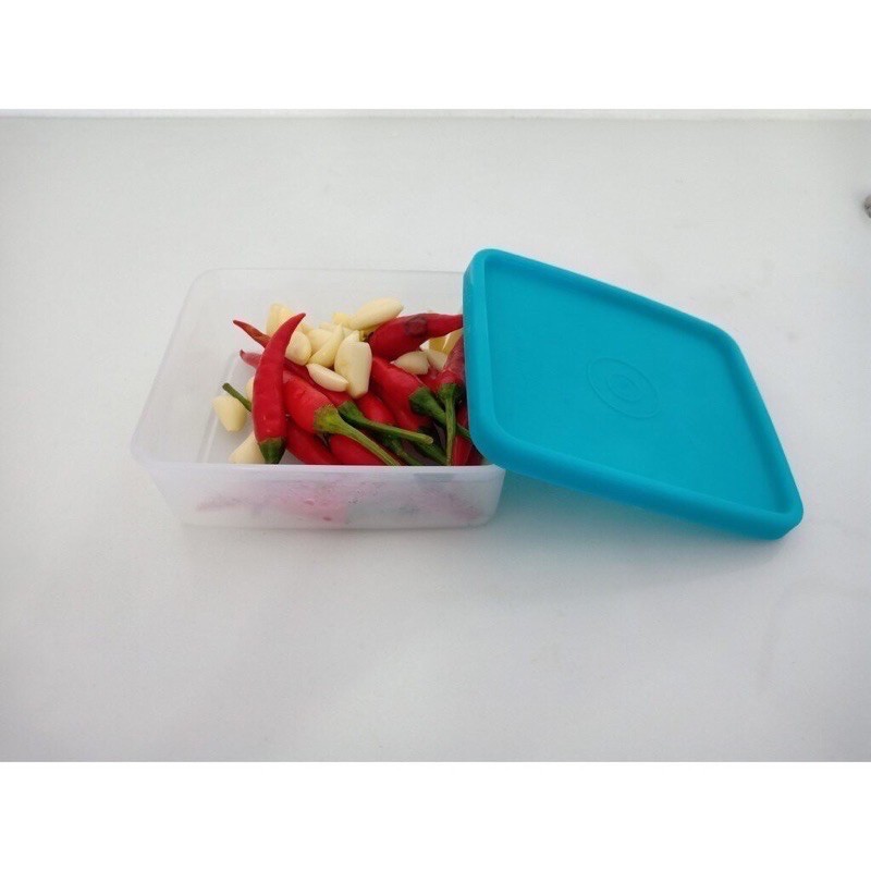 Hộp đông Tupperware Mini Square Away Carribean Sea 150ml