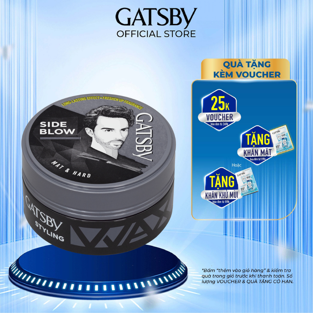 Wax Tạo Kiểu Tóc GATSBY STYLING WAX MAT & HARD 25g