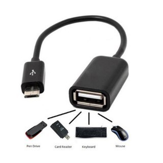 (XẢ KHO GIÁ RẺ) COMBO 2 Cáp OTG USB Cái - MicroUSB ( Kết nối điện thoại với USB, Chuột, Tay Game)