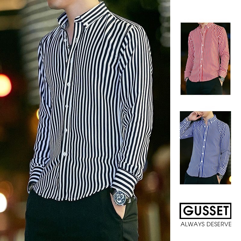 Áo sơ mi kẻ nam VERTICAL STRIPED SHIRT - GS12