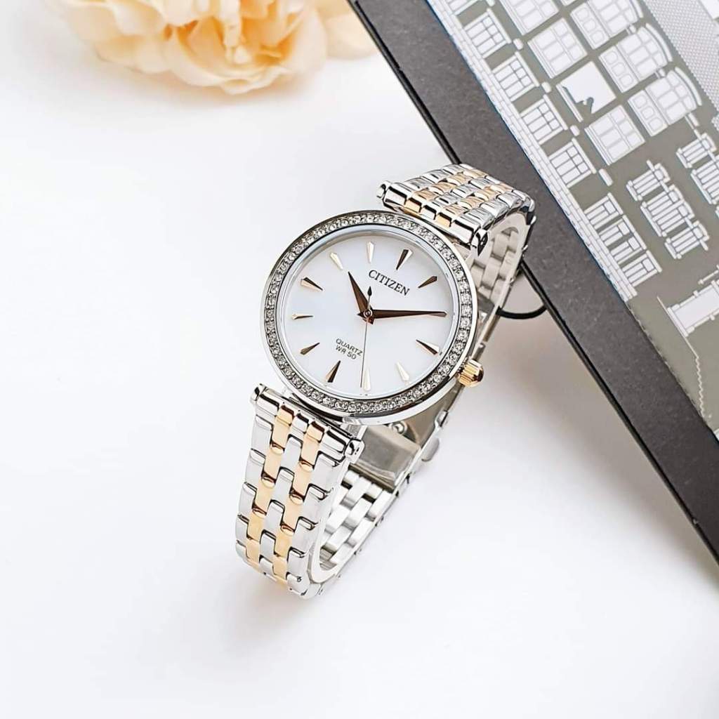 Đồng hồ chính hãng nữ Citizen ER0216-67D - Máy quartz pin - Kính cứng
