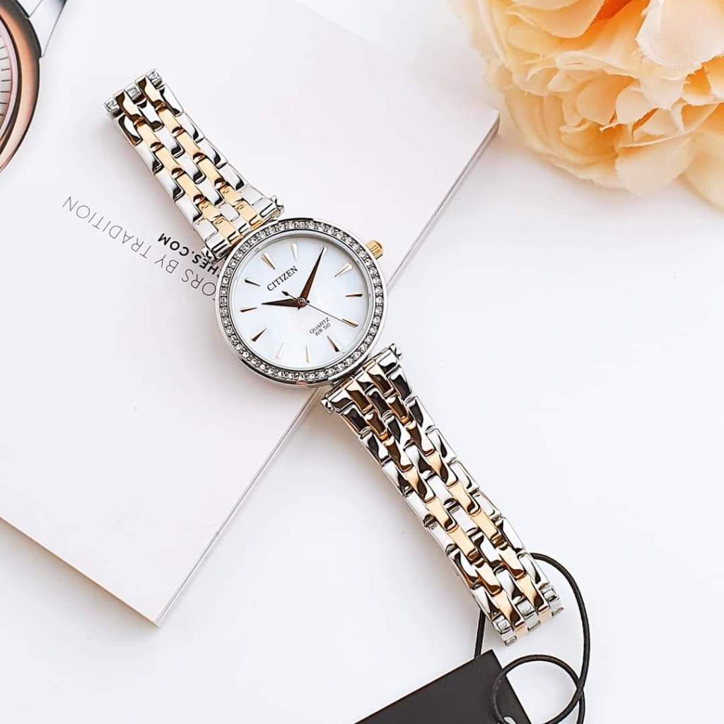 Đồng hồ chính hãng nữ Citizen ER0216-67D - Máy quartz pin - Kính cứng