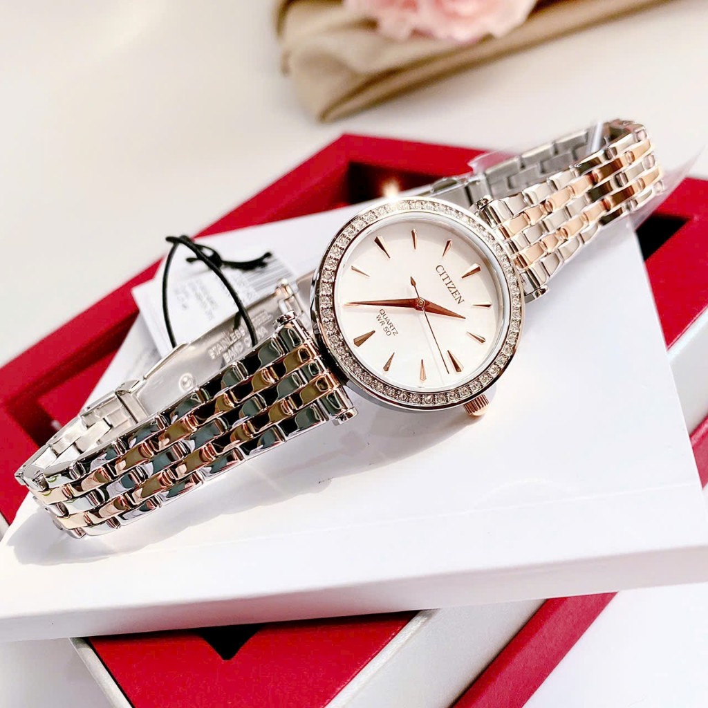Đồng hồ chính hãng nữ Citizen ER0216-67D - Máy quartz pin - Kính cứng