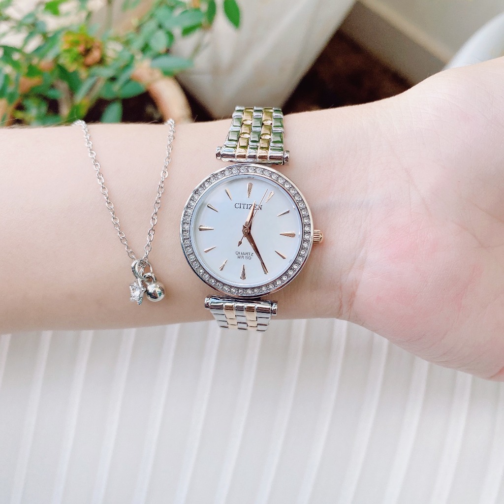 Đồng hồ chính hãng nữ Citizen ER0216-67D - Máy quartz pin - Kính cứng