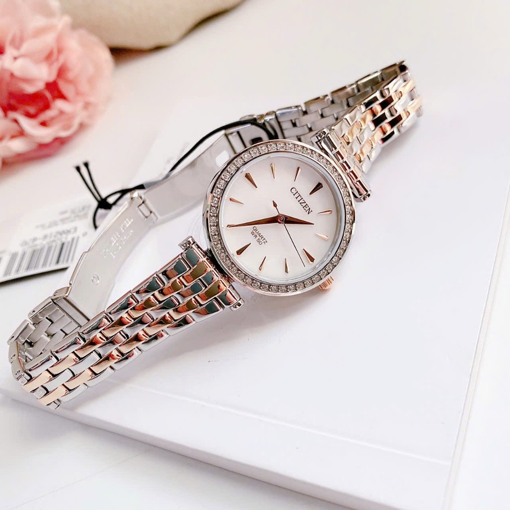 Đồng hồ chính hãng nữ Citizen ER0216-67D - Máy quartz pin - Kính cứng