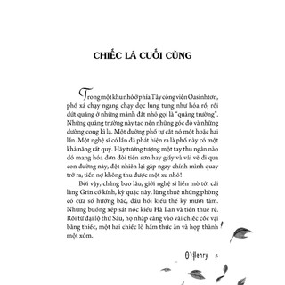 Sách: Chiếc Lá Cuối Cùng - O. Henry