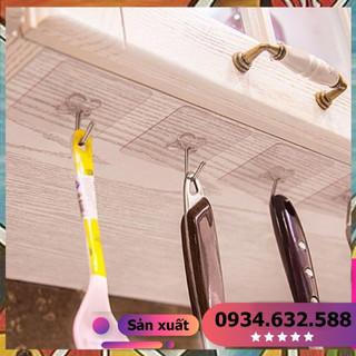 1.000đ/1cái - Móc dán dính tường móc treo đồ dính bền - không có đinh thích hợp cho phòng tắm, nhà bếp