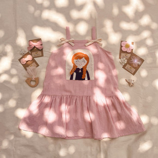 Anna princess dress - laandlin - váy đầm cho bé gái họa tiết công chúa anna cho bé từ 18 tháng đến 6 tuổi - hàng đặt may