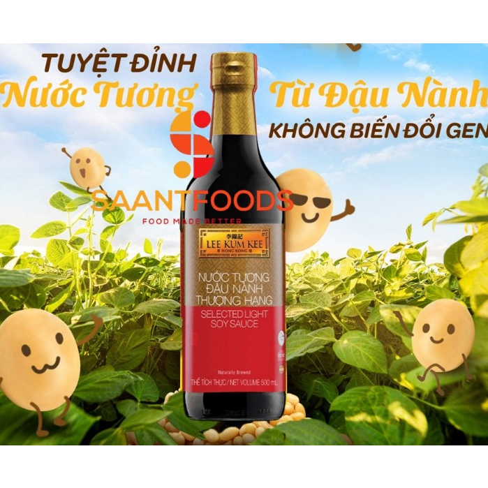 Nước Tương Đậu Nành Thượng Hạng Lee Kum Kee - Chai 500 ML