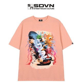 Áo thun cotton unisex nam nữ form rộng local brand sdvn skateboard