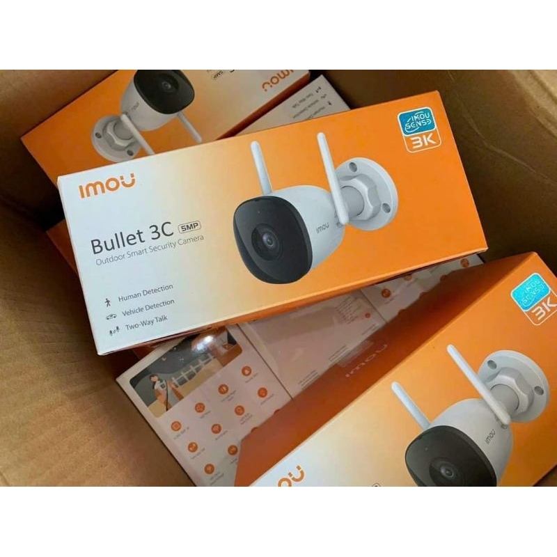 Camera Wifi 6 IMOU Ngoài Trời Bullet 3C Hỗ trợ POE Độ phân giải 3MP IPC-S3DP-3M0WJ | 5MP IPC-S3DP-5M0WJ Đàm Thoại 2 Chều