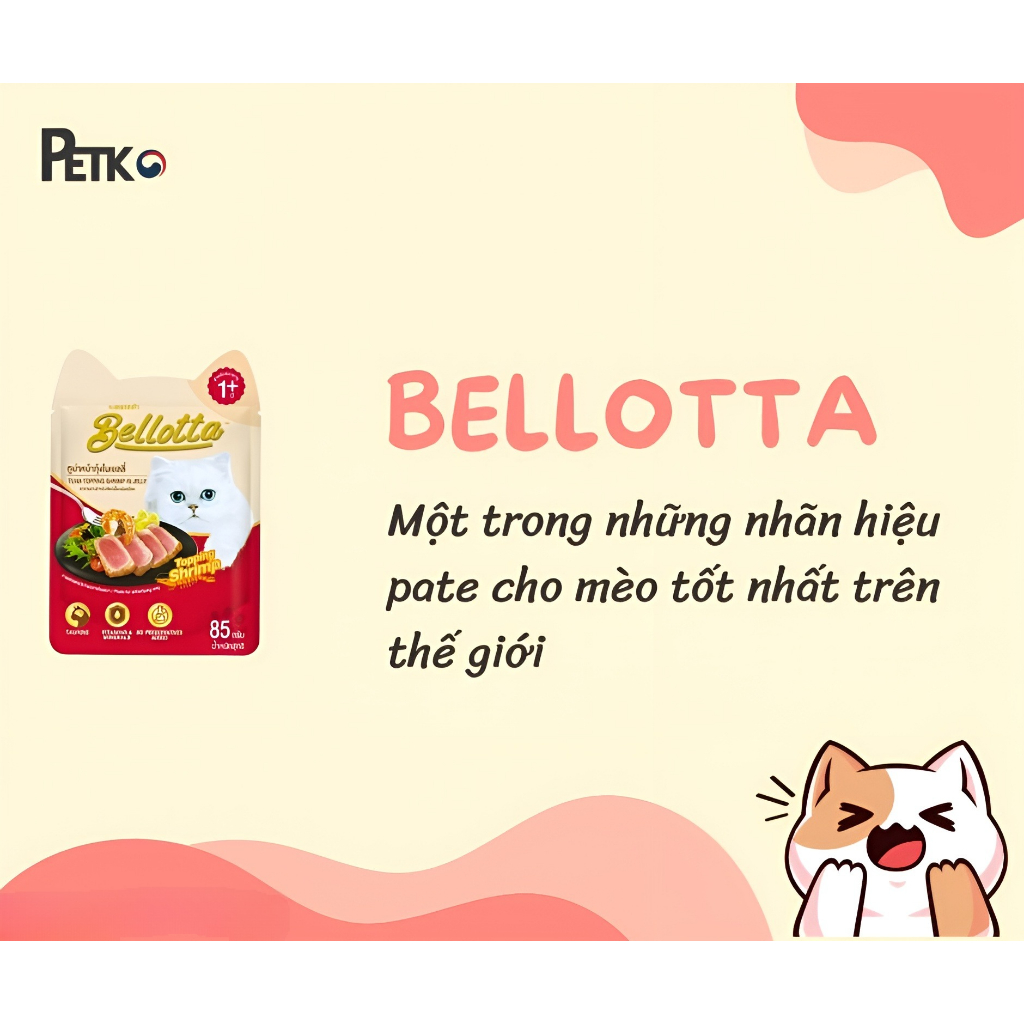 Pate Bellotta Gói 85g Đủ Vị Cho Mèo - Shop Mèo Moo