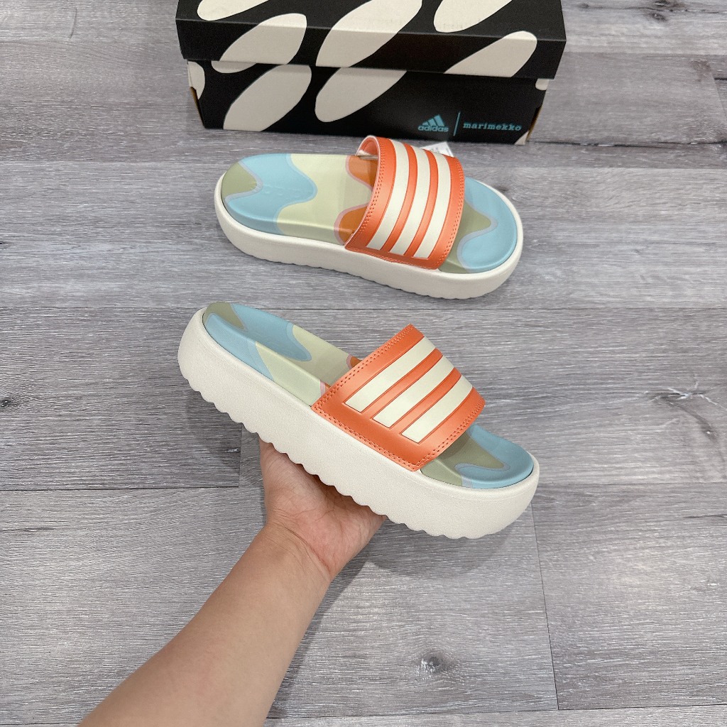 Dép Adidas Platform x Marimekko Aqualette Ocean