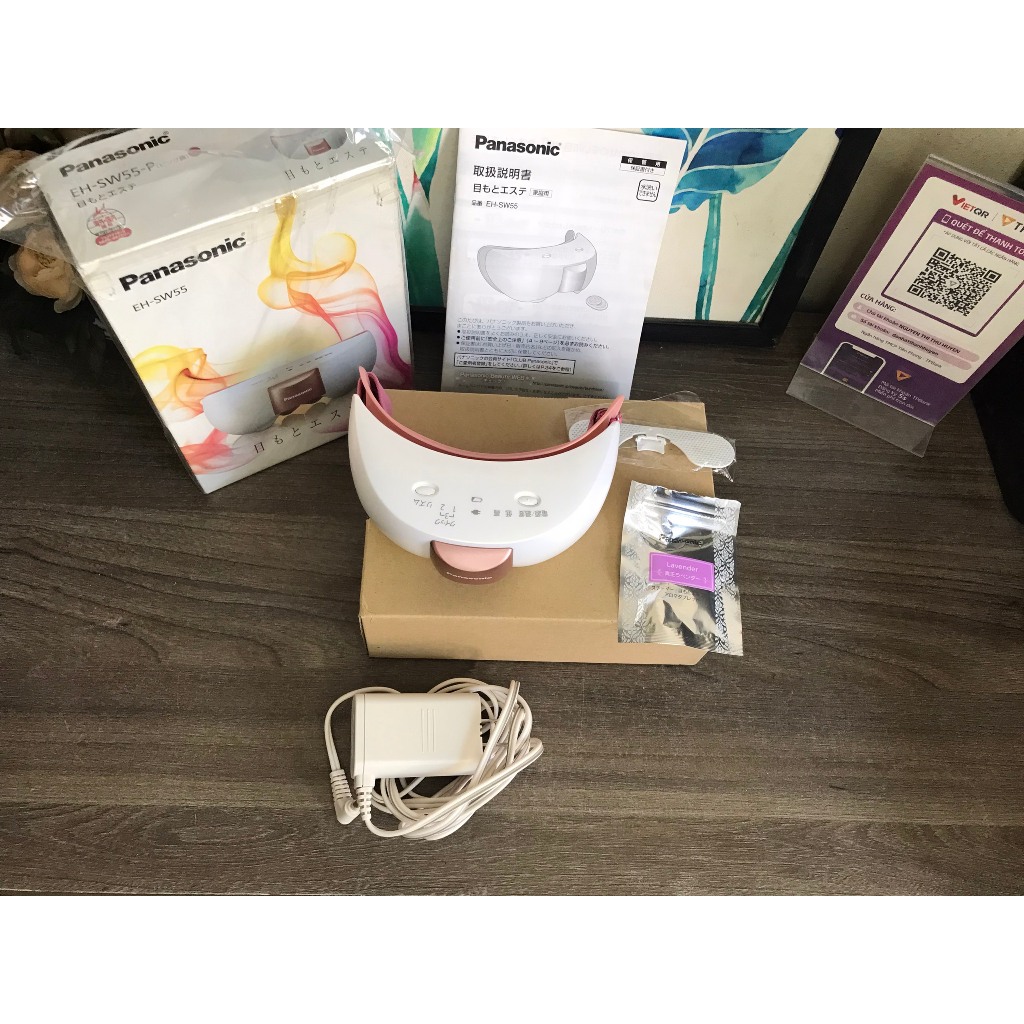 Máy massage mắt  Panasonic EH-SW55 màu hồng nội địa Nhật full hộp mới 100%