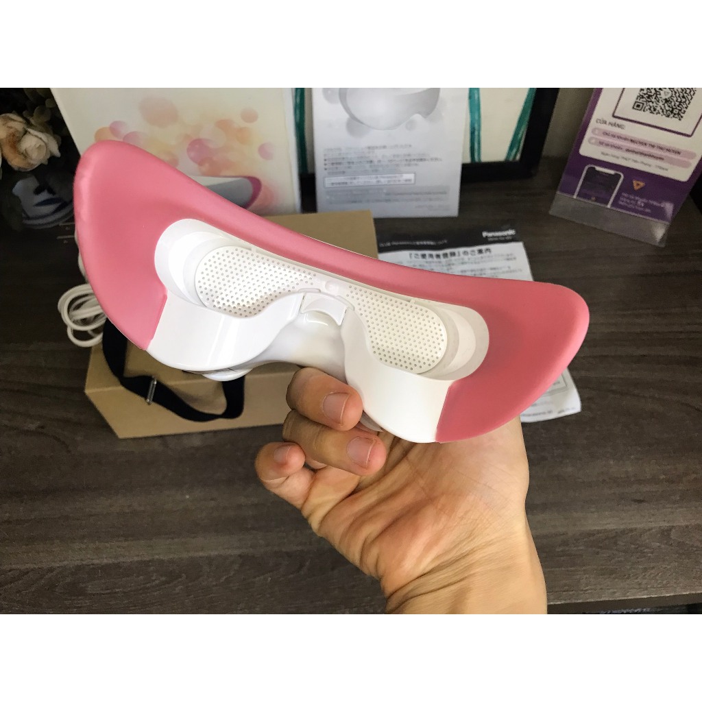 Máy massage mắt  Panasonic EH-SW51 màu hồng nội địa Nhật full hộp mới 99%