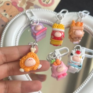 Móc khóa mini hoạt hình đồ ăn dễ thương