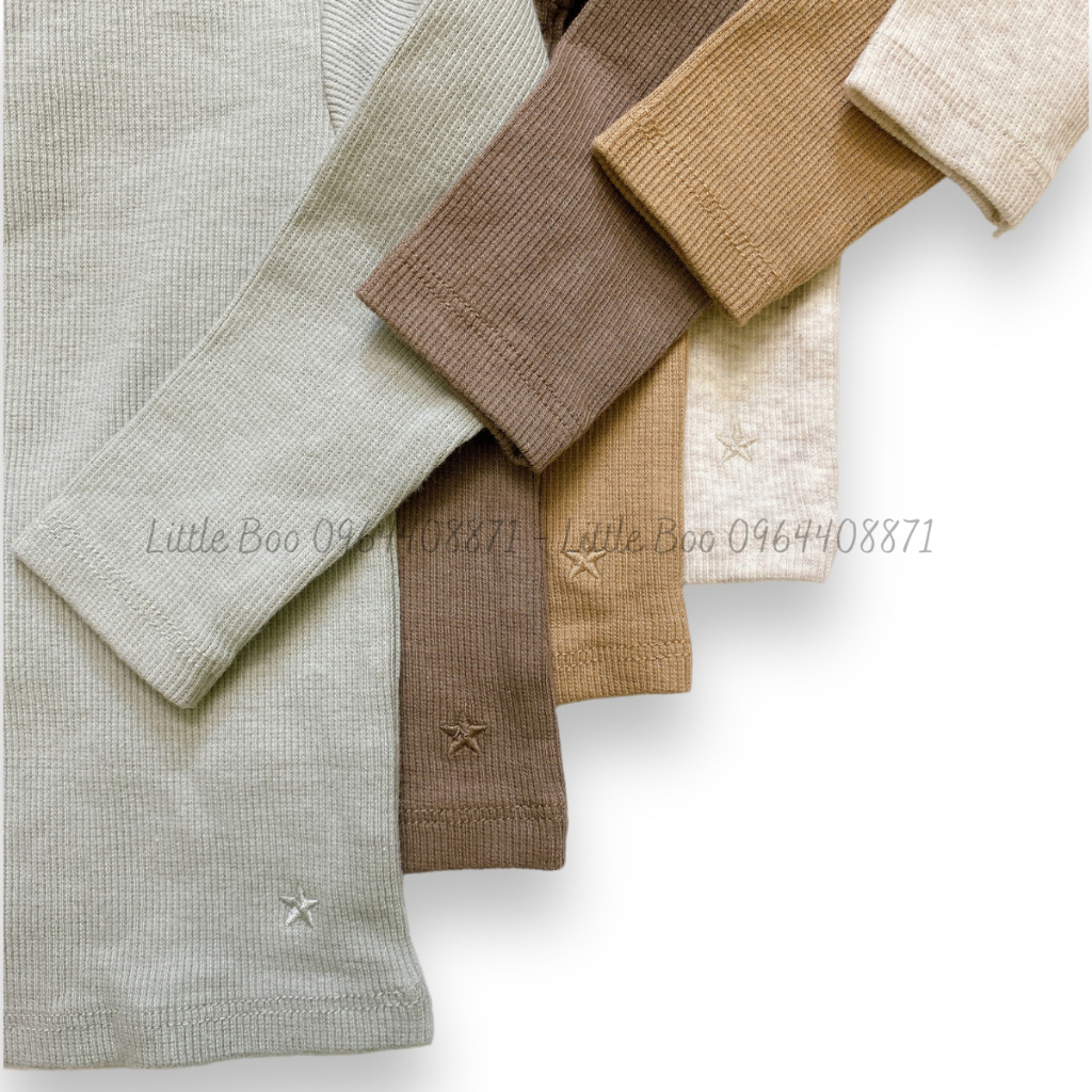 Áo thun len bèo cổ thu đông Sweet Petit cho bé gái 0M-6Y
