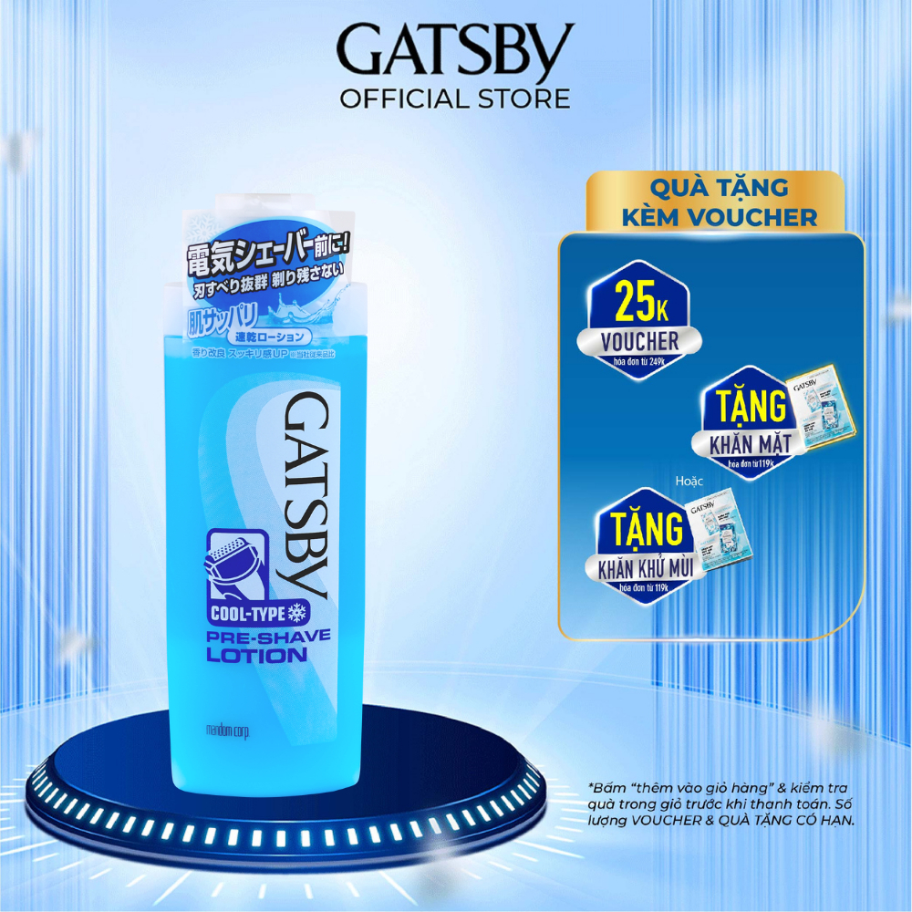 Nước Cạo Râu GATSBY PRE-SHAVE LOTION R 140ml