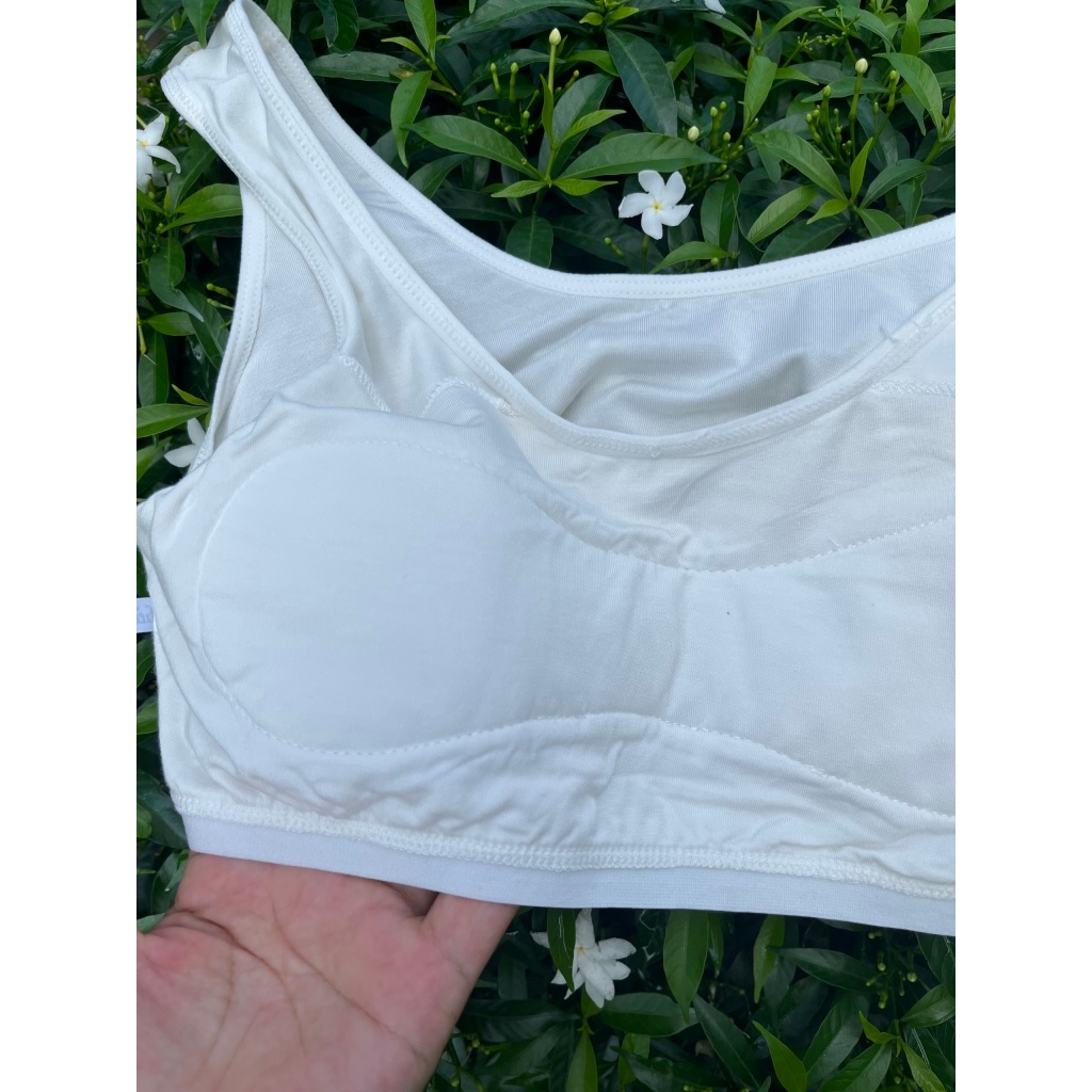 Áo Lá Cho Bé Gái Gee Sợi Tre, Áo Lót Nữ Học Sinh Cấp 1, Cấp 2 Cấp 3, Mặc Áo Dài Sợi Sồi, Mềm Mịn, Thoáng Mát, Thấm Hút