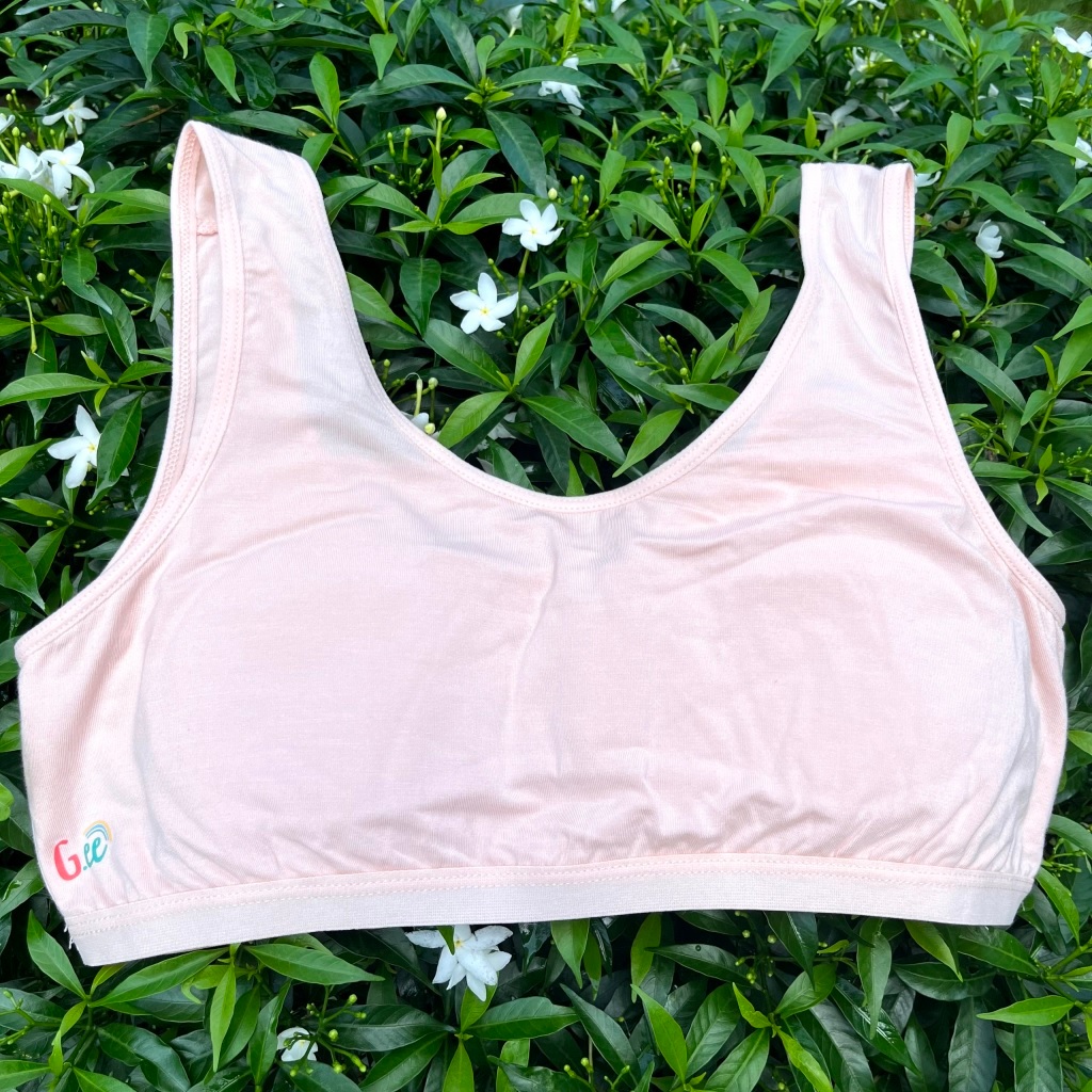 Áo Lá Cho Bé Gái Gee Sợi Tre, Áo Lót Nữ Học Sinh Cấp 1, Cấp 2 Cấp 3, Mặc Áo Dài Sợi Sồi, Mềm Mịn, Thoáng Mát, Thấm Hút