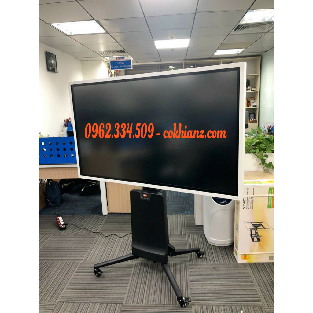 KHUNG TREO TIVI DI ĐỘNG NB TW85  - Nâng Hạ Tự Động hàng cao cấp