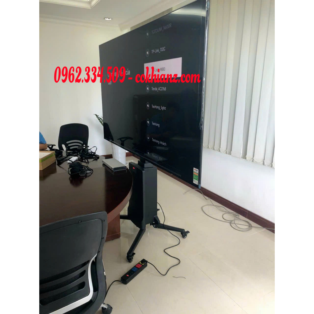 KHUNG TREO TIVI DI ĐỘNG NB TW85  - Nâng Hạ Tự Động hàng cao cấp