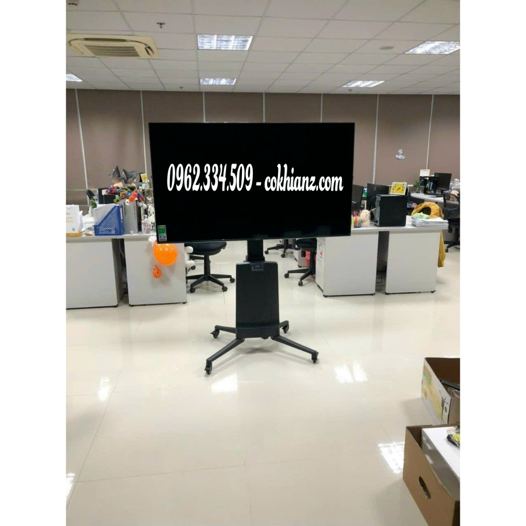 KHUNG TREO TIVI DI ĐỘNG NB TW85  - Nâng Hạ Tự Động hàng cao cấp