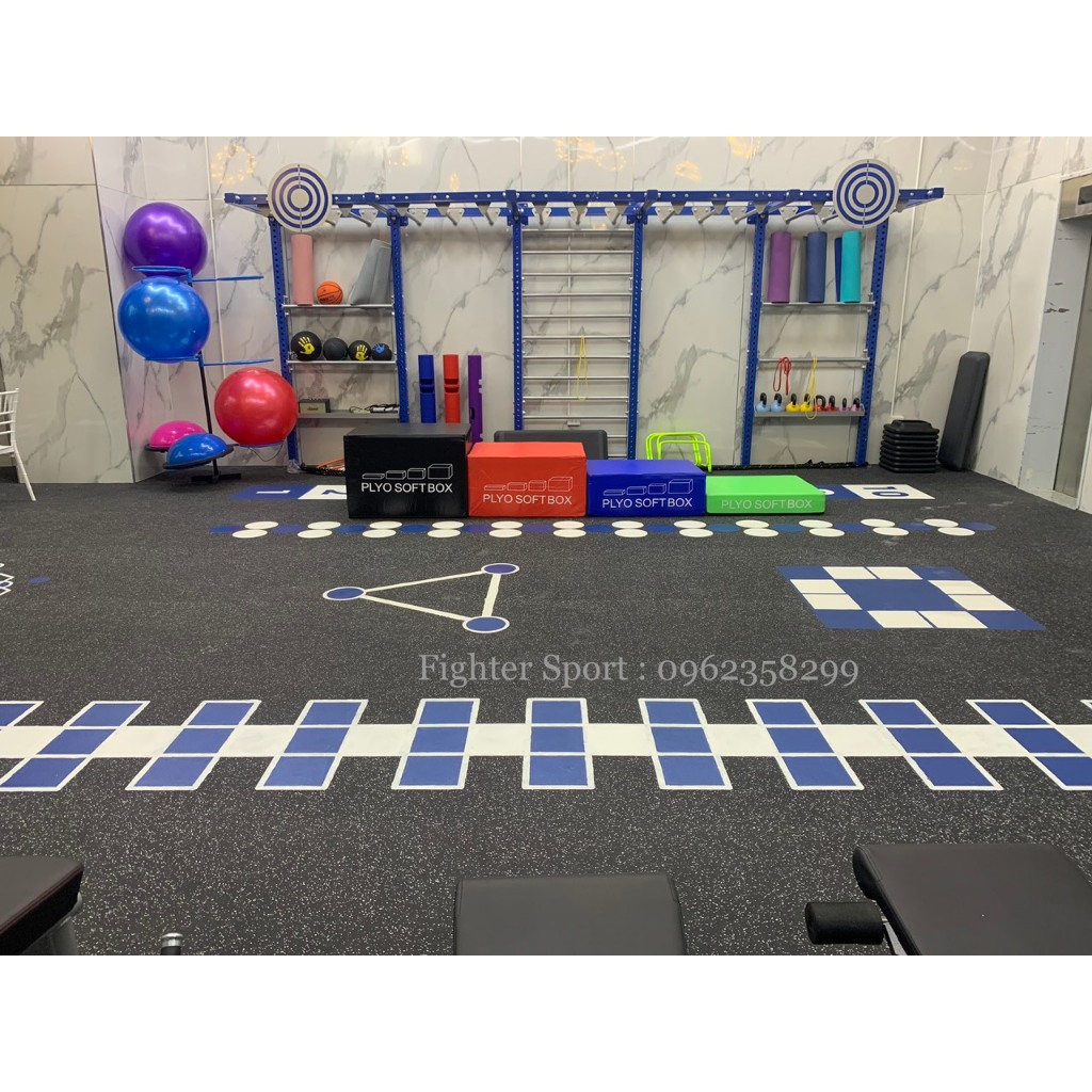 Gạch Thảm cao su phòng Gym Boxing CAO CẤP