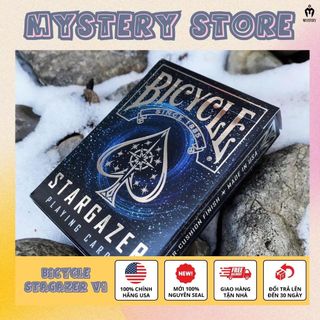 Bài ảo thuật USA Bicycle Stagazer V1 -  Black Hole - Bài tây CHÍNH HÃNG CAO CẤP từ US ( Mystery Shop)