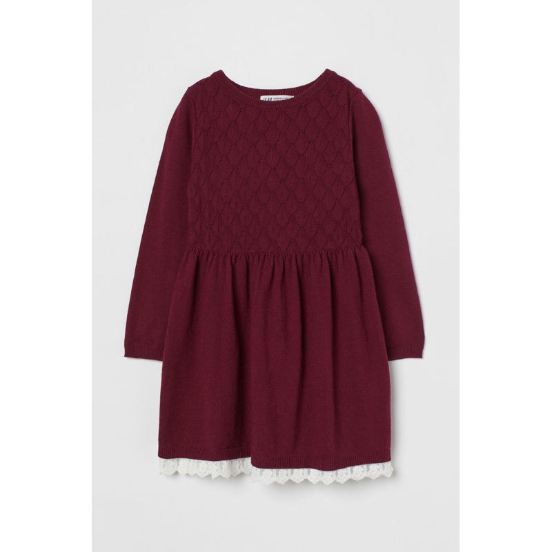 Váy bé gái dài tay H&M cho bé gái siêu xinh 😍