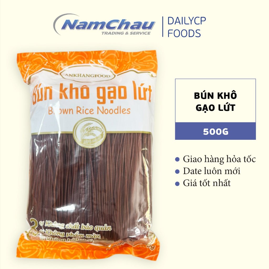 Bún gạo lứt khô Anh Khang Food gói 500gr [HN giao hàng hỏa tốc]