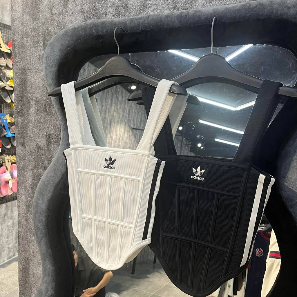 Áo Tank Top Chính Hãng Adidas RIB CORSET Shop Xám Store