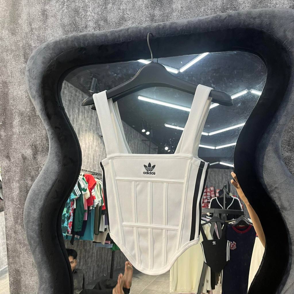 Áo Tank Top Chính Hãng Adidas RIB CORSET Shop Xám Store