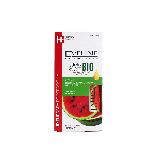 Son dưỡng Eveline Extrasoft Bio làm dịu môi hương dưa hấu 4g