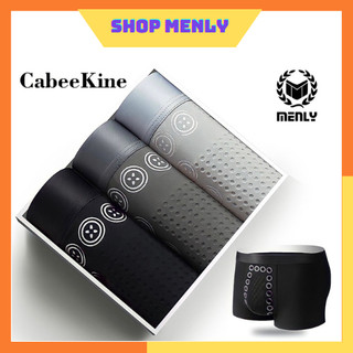 COMBO 3 Quần sịp đùi nam,quần lót nam boxer thun cotton cao cấp FULL hộp đựng tặng quà bạn nam